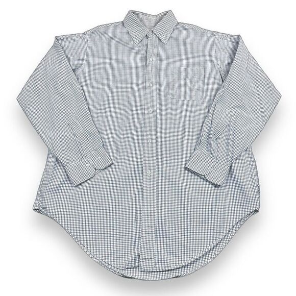 Brooks Brothers Shirt Mens Size‎ 16.5 R Checked Long Sleeve Button Down - Picture 2 of 10